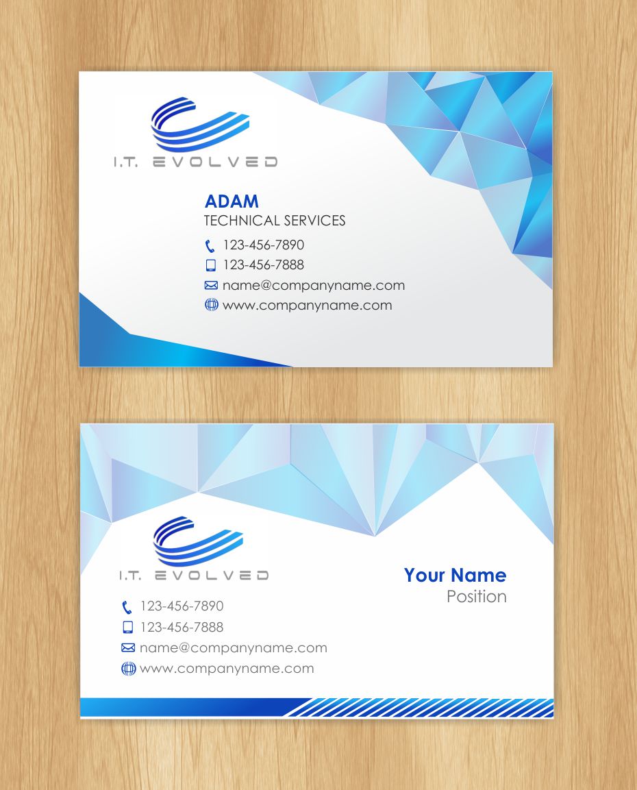 Business Card Design by IneseRo for I.T. Evolved | Design #10186538