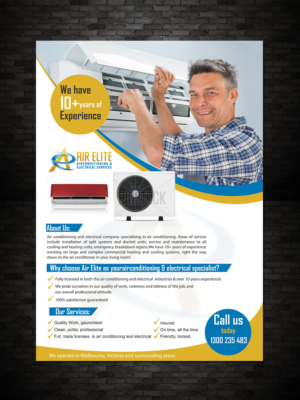 Feel the difference Air Elite Airconditioning can make for you! | Design de Flyer par ecorokerz