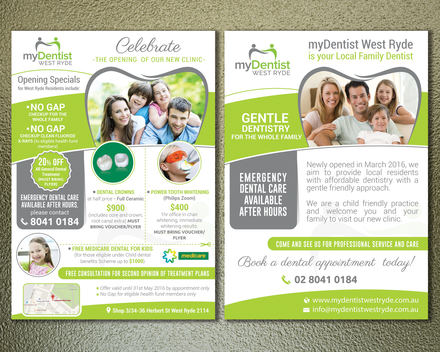 Flyer Design by mehandzic.j for myDentist West Ryde | Design #10230648