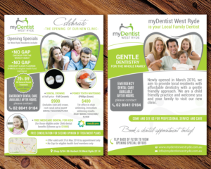 Flyer Design by mehandzic.j for myDentist West Ryde | Design: #10245698