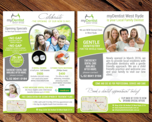 Flyer Design by mehandzic.j for myDentist West Ryde | Design: #10282820