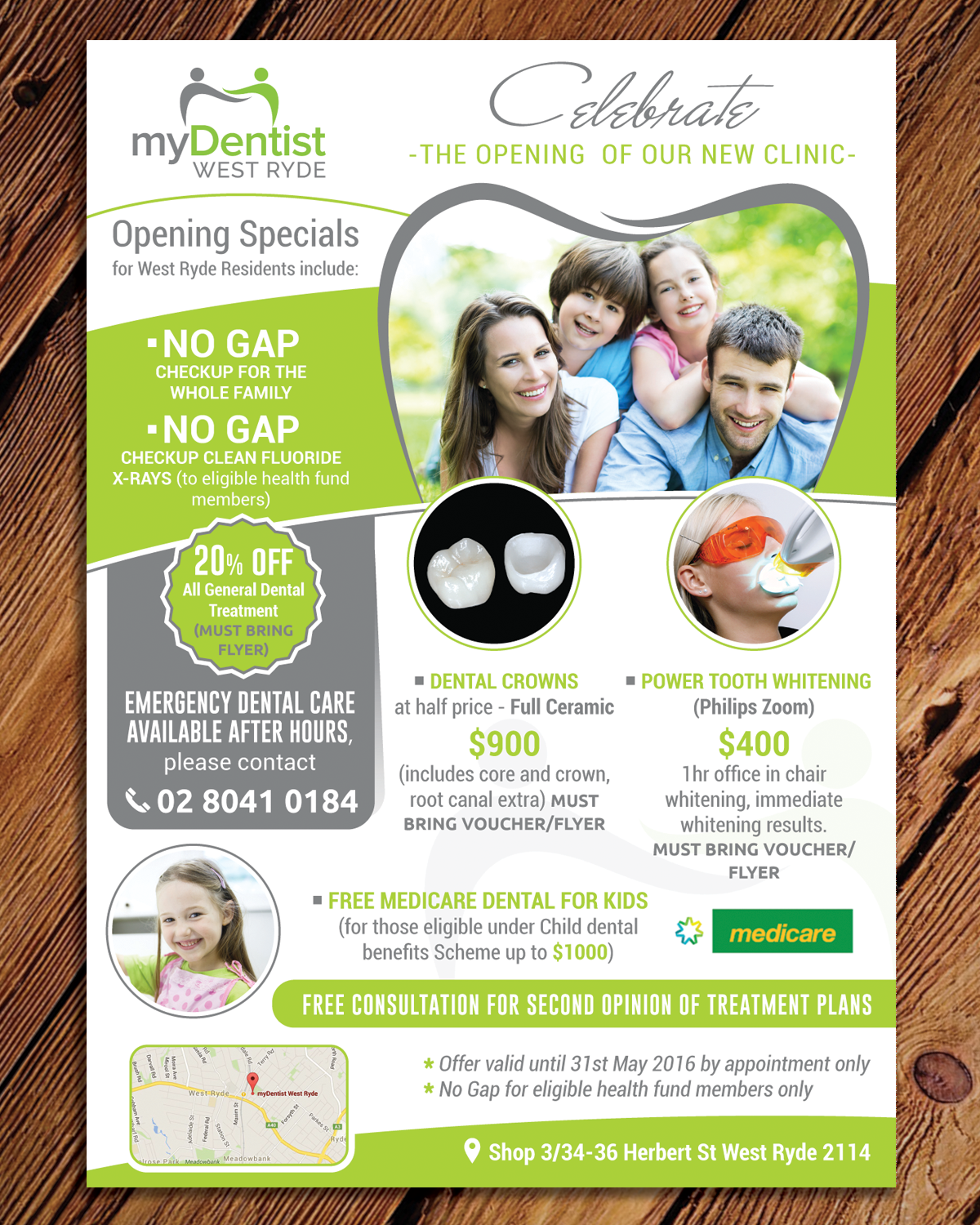 Flyer Design by mehandzic.j for myDentist West Ryde | Design #10282836