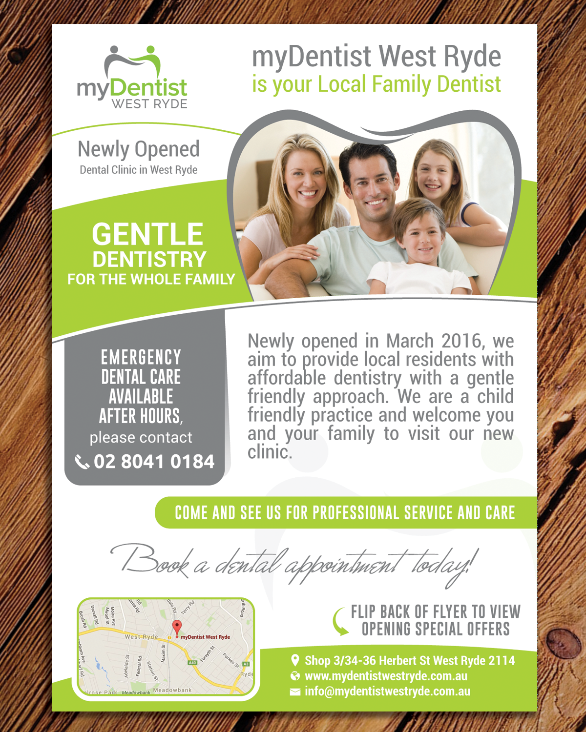 Flyer Design by mehandzic.j for myDentist West Ryde | Design #10282837