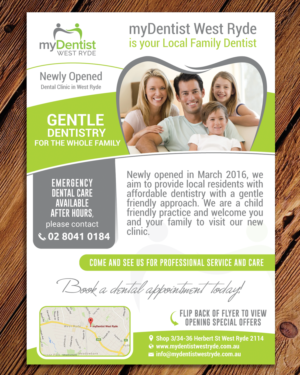 Flyer Design by mehandzic.j for myDentist West Ryde | Design: #10282837