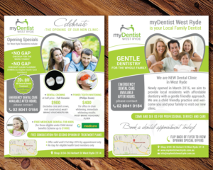 Flyer Design by mehandzic.j for myDentist West Ryde | Design: #10282872