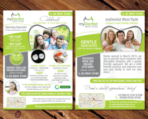 Flyer Design by mehandzic.j for myDentist West Ryde | Design: #10403947