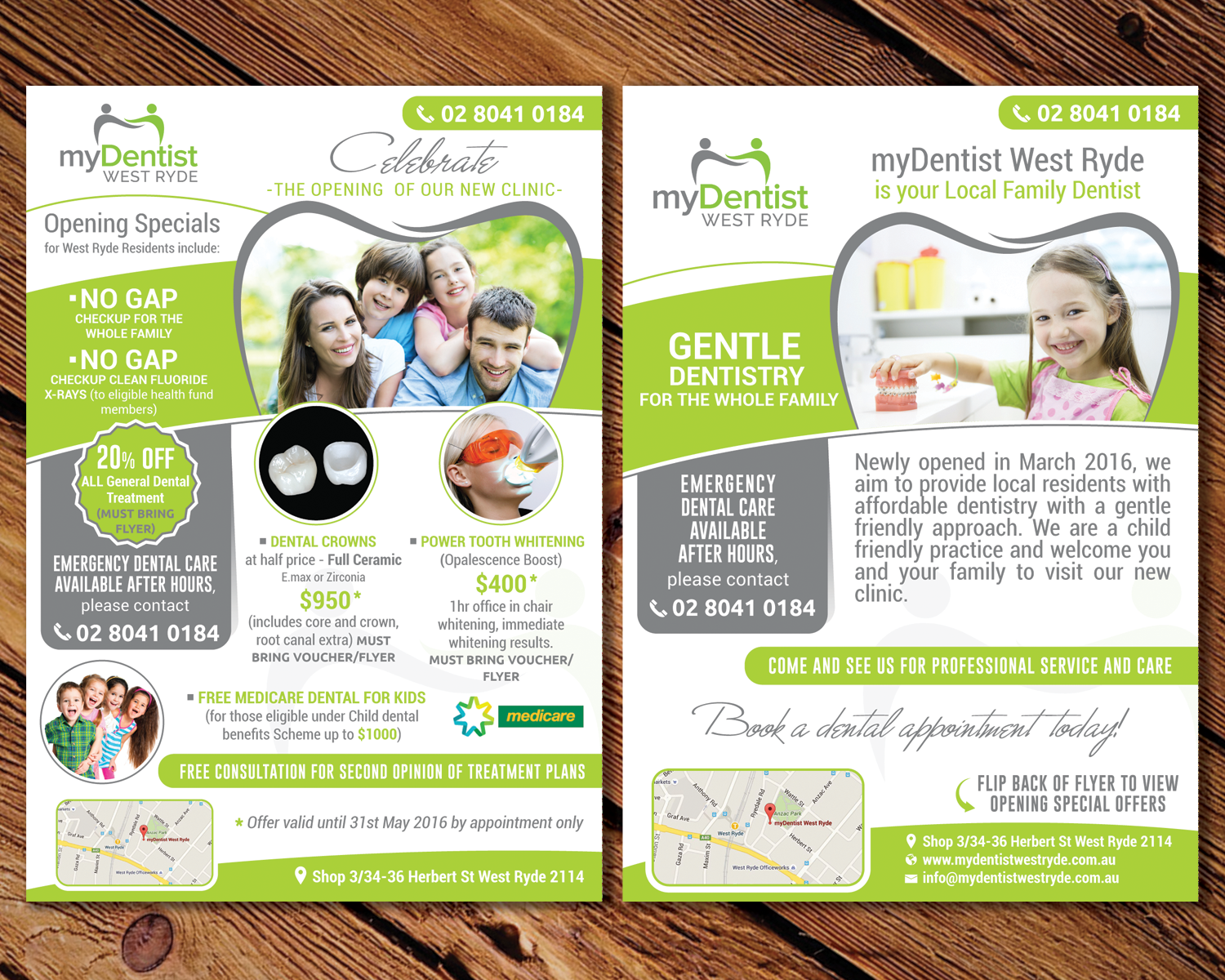 Flyer Design by mehandzic.j for myDentist West Ryde | Design #10412765