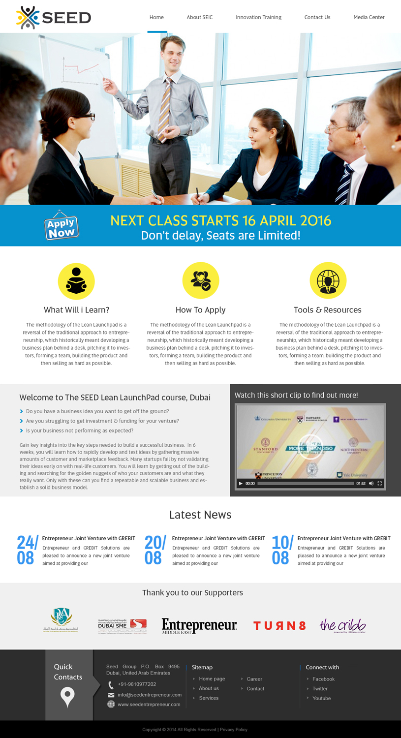 Web Design by webxvision for Seed Tech Software Development L.L.C | Design #10341142