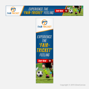 Banner-Design von glowcanvas für fairtricket ltd | Design #10230603