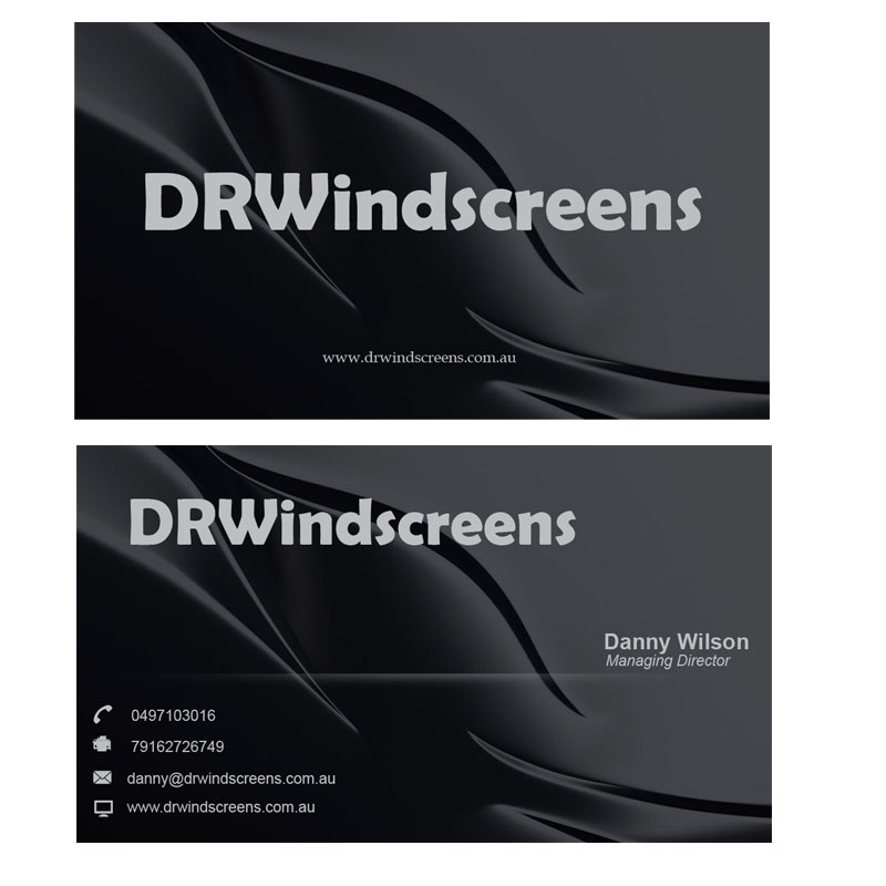 Business Card Design by preethy for Pilbara Associates Pty Ltd t/a DRWindscreens | Design #2236147