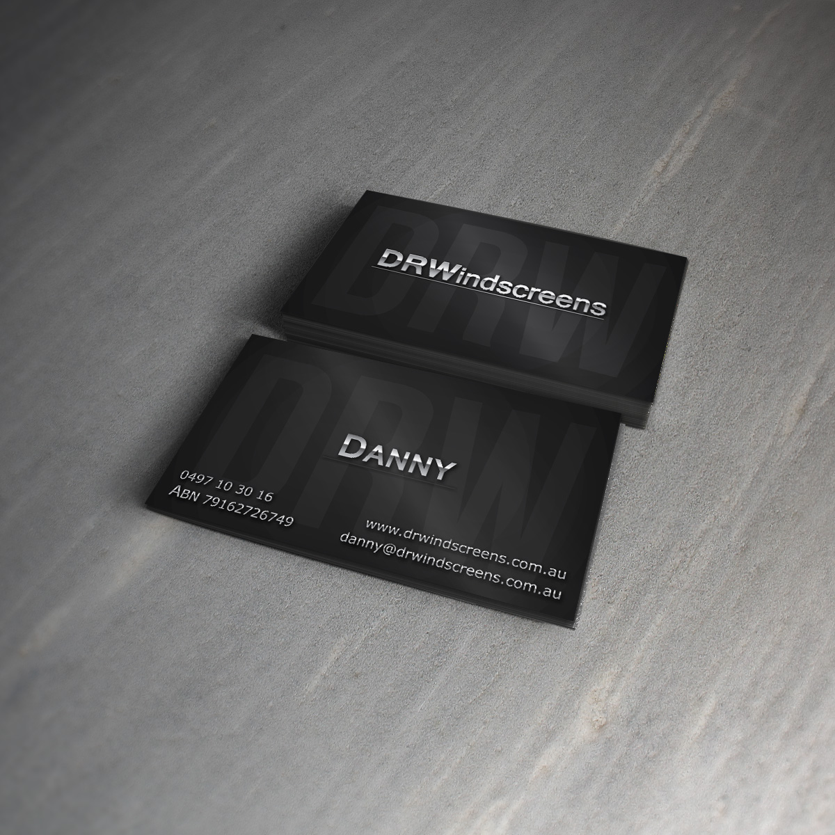 Business Card Design by Ezzat for Pilbara Associates Pty Ltd t/a DRWindscreens | Design #2185564
