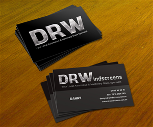 Business Card Design by GeniusArt for Pilbara Associates Pty Ltd t/a DRWindscreens | Design: #2188130