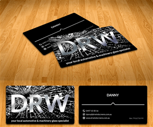 Business Card Design by Radu Borzea for Pilbara Associates Pty Ltd t/a DRWindscreens | Design: #2182154