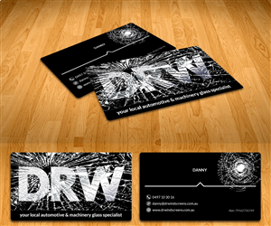 Business Card Design by Radu Borzea for Pilbara Associates Pty Ltd t/a DRWindscreens | Design: #2183445