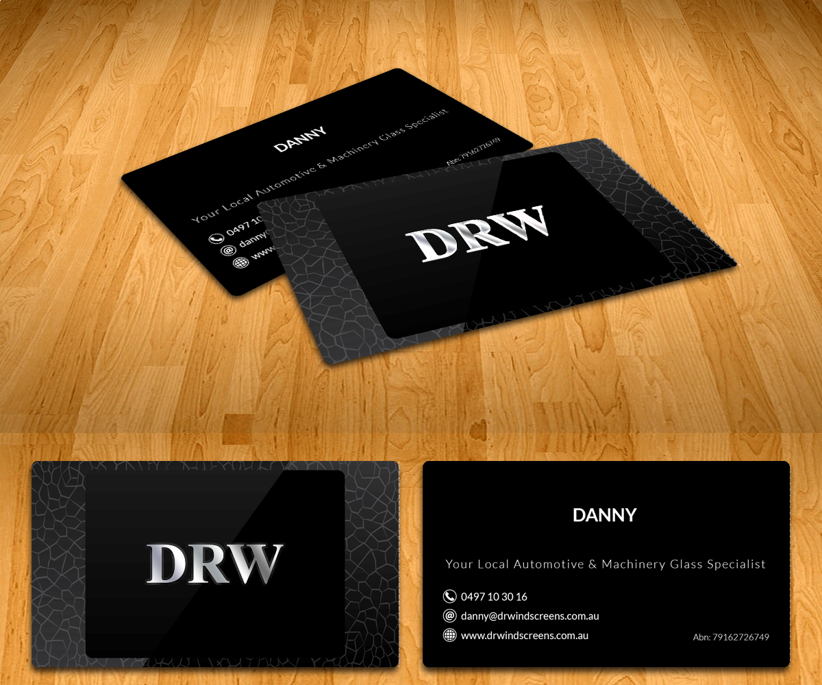 Business Card Design by Radu Borzea for Pilbara Associates Pty Ltd t/a DRWindscreens | Design #2207885