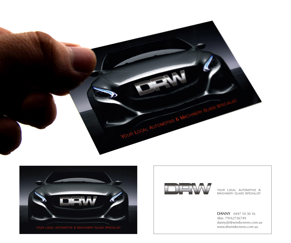 Business Card Design by DZINO for Pilbara Associates Pty Ltd t/a DRWindscreens | Design: #2231988