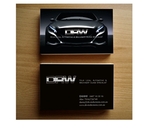 Business Card Design by DZINO for Pilbara Associates Pty Ltd t/a DRWindscreens | Design: #2249899