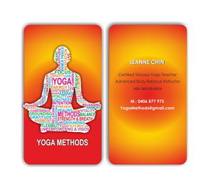 Design de Carte de Visite par IneseRo pour Yoga Methods | Design #2165163