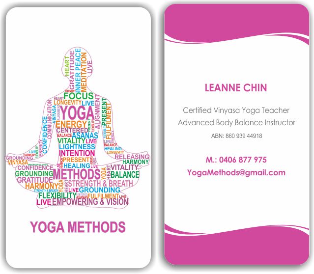 Visitenkarten-Design von IneseRo für Yoga Methods | Design #2168343