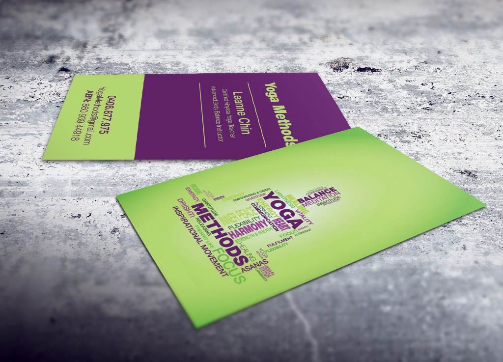 Design de Carte de Visite par G.Krastinkova pour Yoga Methods | Design #2173040
