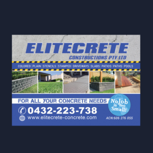 Flyer Design by NatPearlDesigns for Elitecrete Constructions Pty Ltd | Design: #10200447
