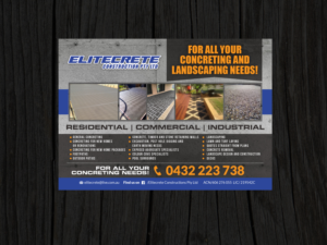 Flyer Design by Priyo Subarkah for Elitecrete Constructions Pty Ltd | Design: #10225123