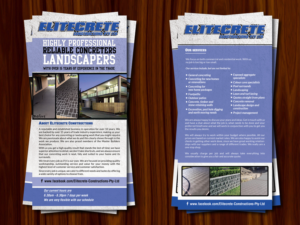 Flyer Design by debdesign for Elitecrete Constructions Pty Ltd | Design: #10198144