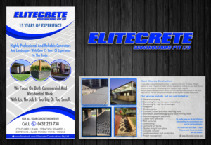 Flyer Design by ecorokerz for Elitecrete Constructions Pty Ltd | Design #10195805