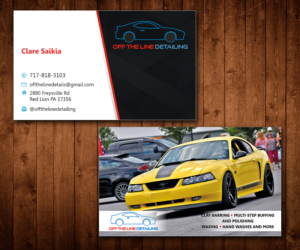 Diseño de Tarjeta de Presentación por Designers Hub para Off the Line Detailing | Diseño: #10228835
