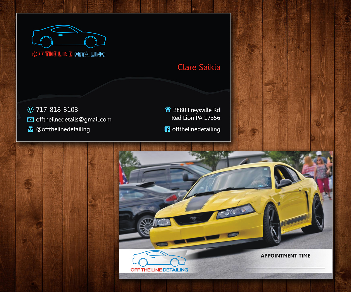 Business Card Design by Designers Hub for Off the Line Detailing | Design #10240189
