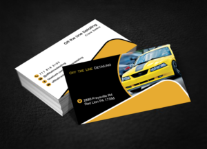 Business Card Design by Riyad for Off the Line Detailing | Design: #10258691