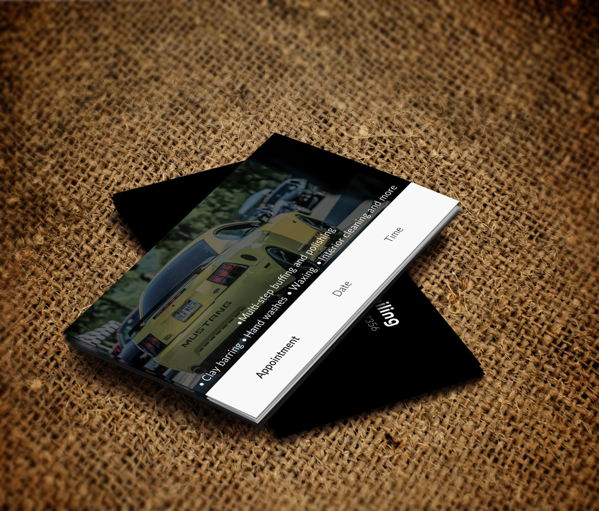 Business Card Design by JK18 for Off the Line Detailing | Design #10232469