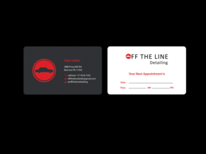 Business Card Design by Creations Box 2015 for Off the Line Detailing | Design: #10249879