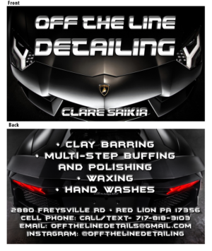 Business Card Design by Riaz786 for Off the Line Detailing | Design #10212106