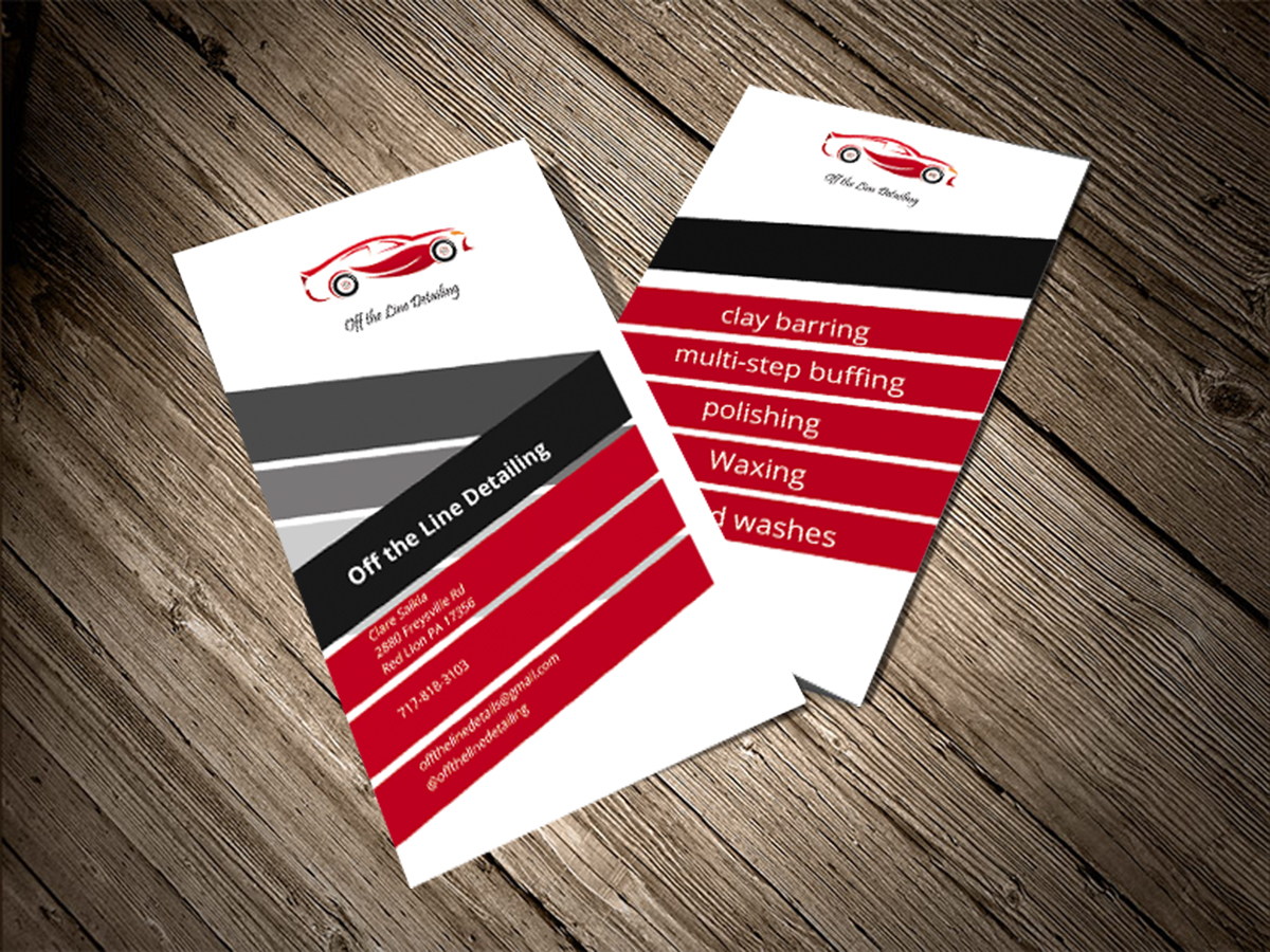 Diseño de Tarjeta de Presentación por RWDStudio para Off the Line Detailing | Diseño #10216552