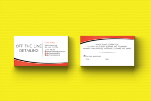Business Card Design by HD Design Works for Off the Line Detailing | Design: #10285278