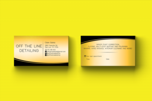 Business Card Design by HD Design Works for Off the Line Detailing | Design #10285280
