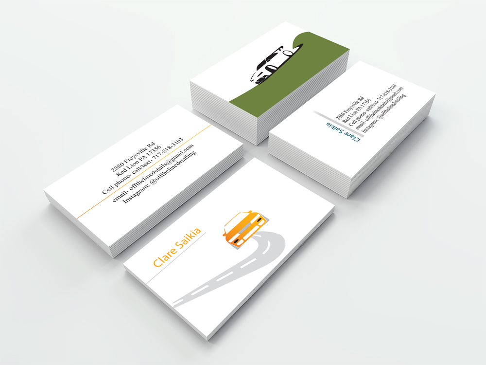 Business Card Design by ihossain14091992 for Off the Line Detailing | Design #10221880