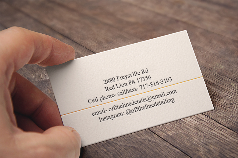 Business Card Design by ihossain14091992 for Off the Line Detailing | Design #10221886