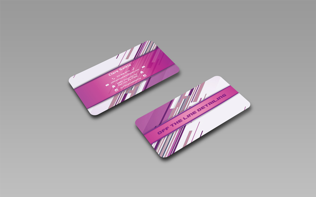 Business Card Design by Regur for Off the Line Detailing | Design #10216600