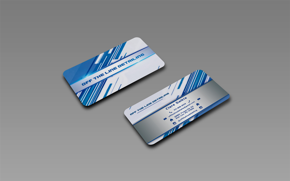 Business Card Design by Regur for Off the Line Detailing | Design #10216972