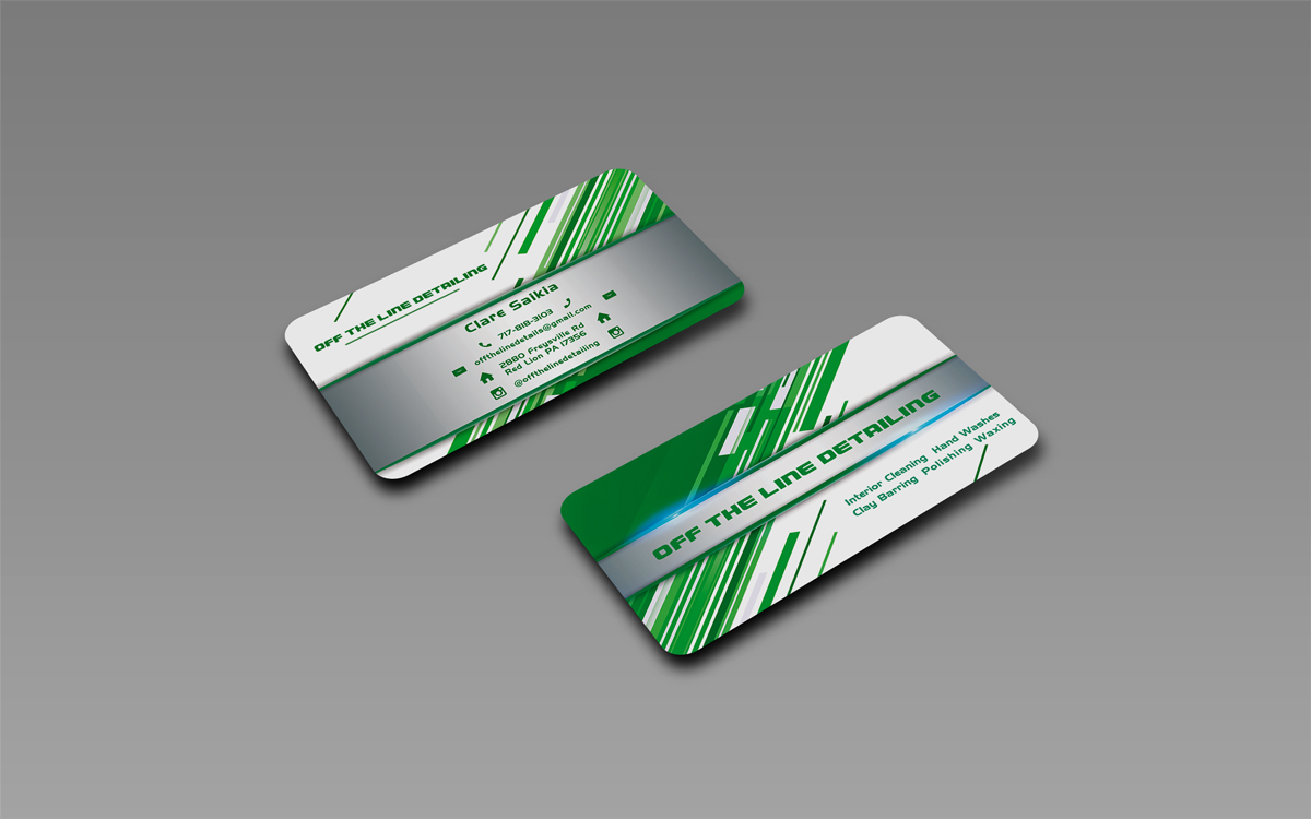 Business Card Design by Regur for Off the Line Detailing | Design #10219800