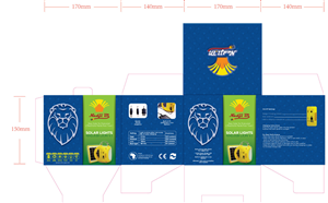 Solar lighting products series needs packaging design | Design Emballage par JCR