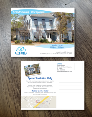 Design de Carte Postale par alex989 pour LifeTree Real Estate | Design : #10282001