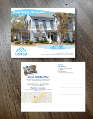 Design de Carte Postale par alex989 pour LifeTree Real Estate | Design : #10308356