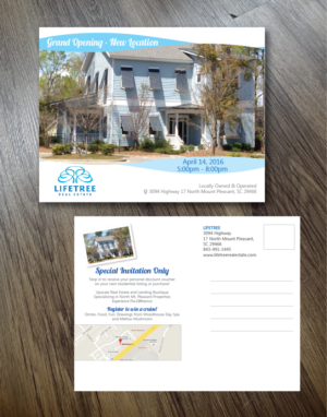 Design de Carte Postale par alex989 pour LifeTree Real Estate | Design : #10367603