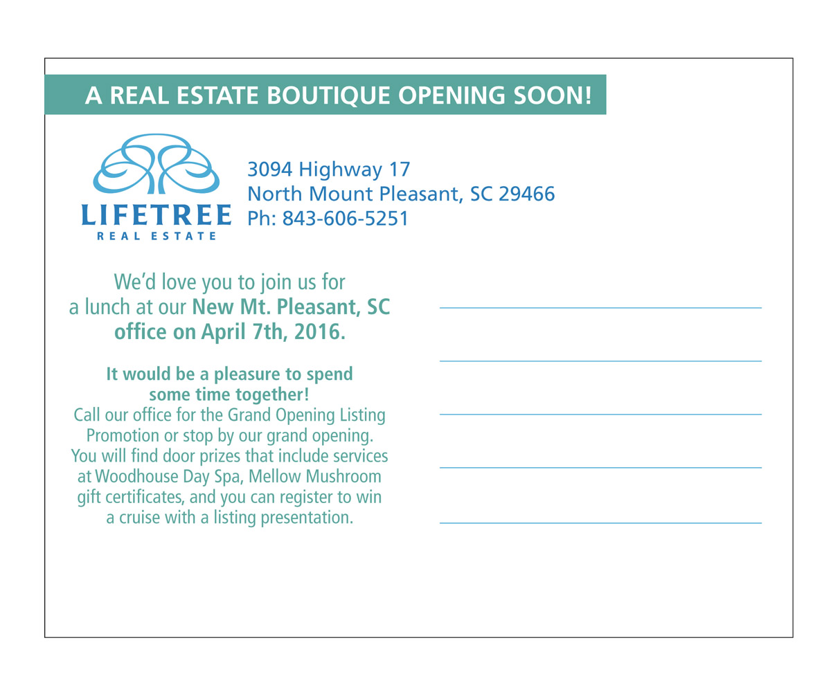 Postcard Design by Freelas for LifeTree Real Estate | Design #10215521