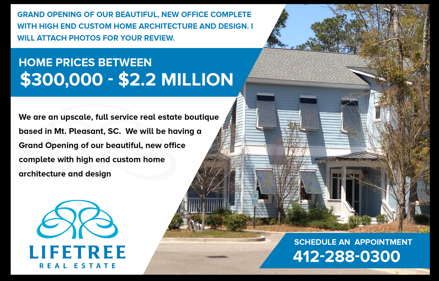 Postcard Design by Best Design Hub for LifeTree Real Estate | Design #10224030