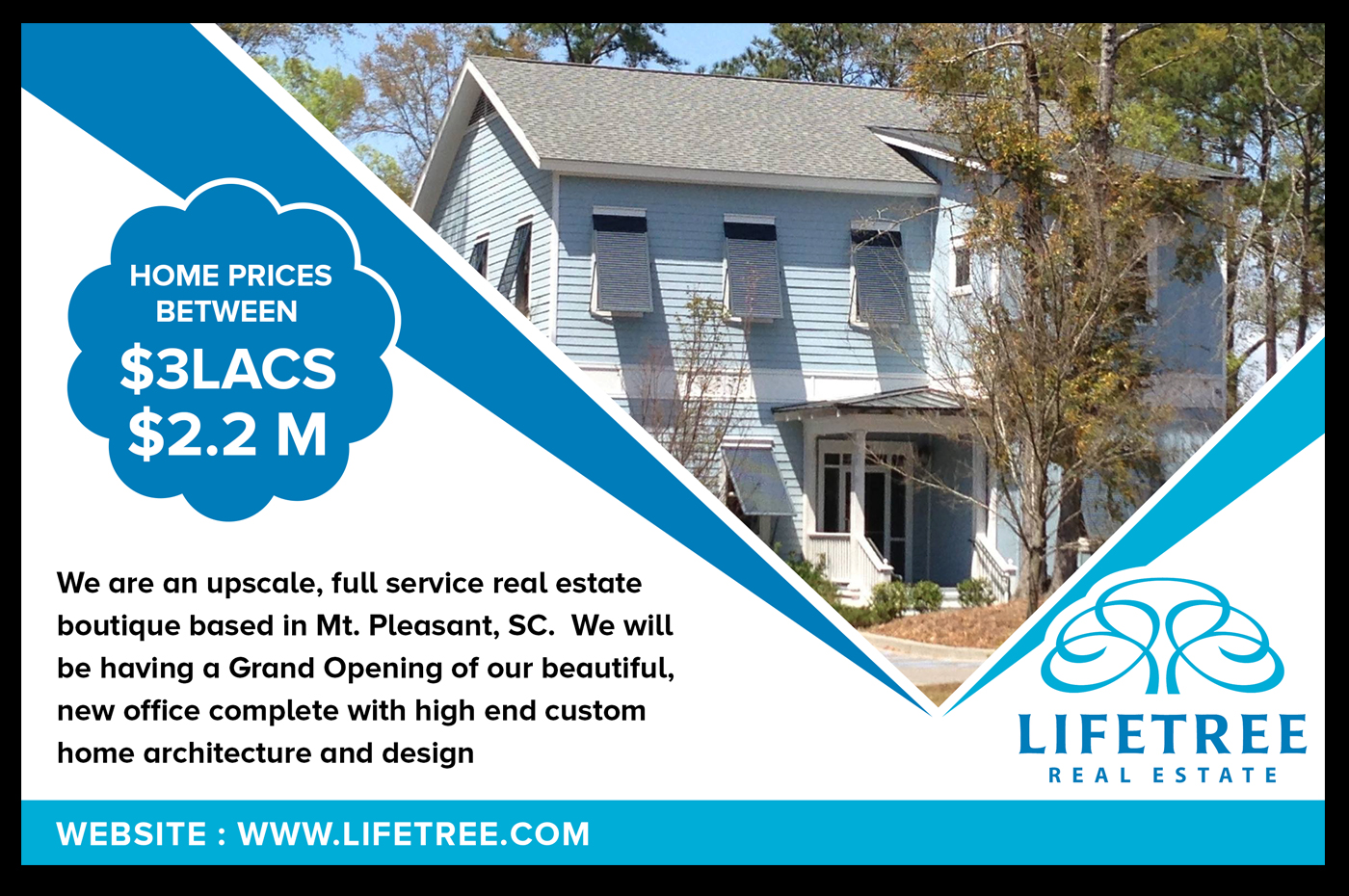Postcard Design by Best Design Hub for LifeTree Real Estate | Design #10224465
