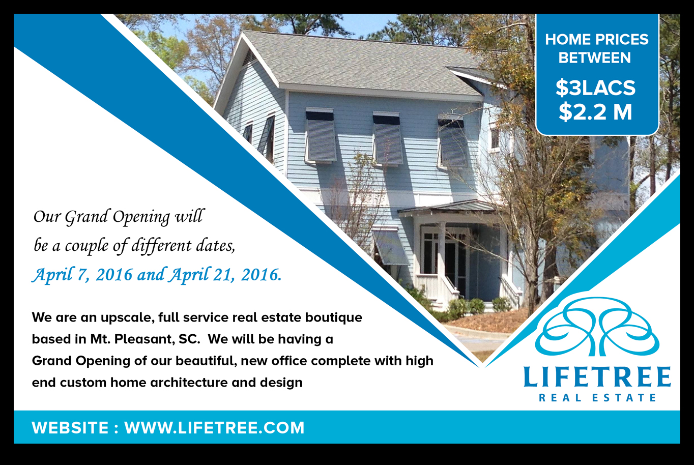 Design de Carte Postale par Best Design Hub pour LifeTree Real Estate | Design #10224554